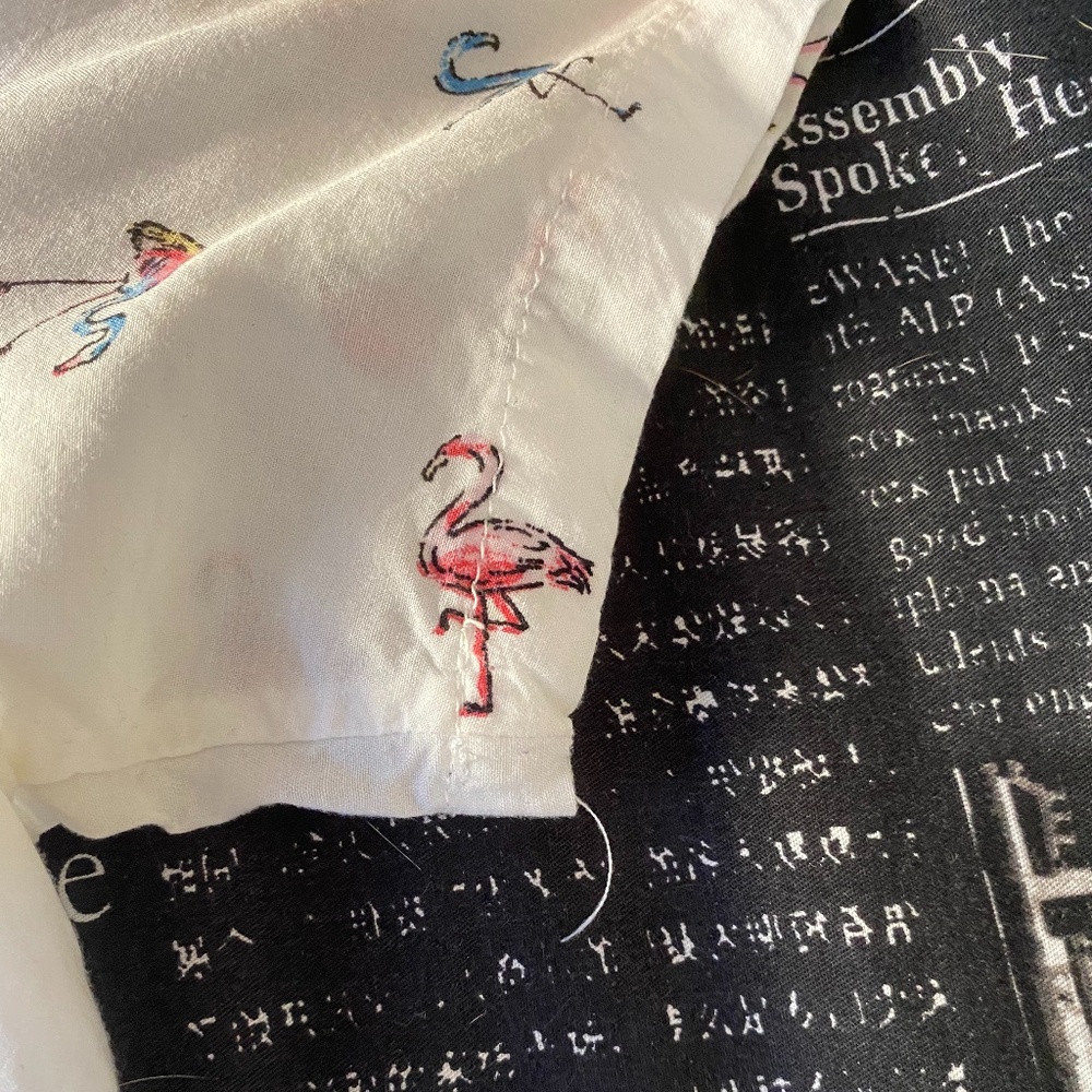 Flamingo Cropped Button Up - Picture 5 of 6